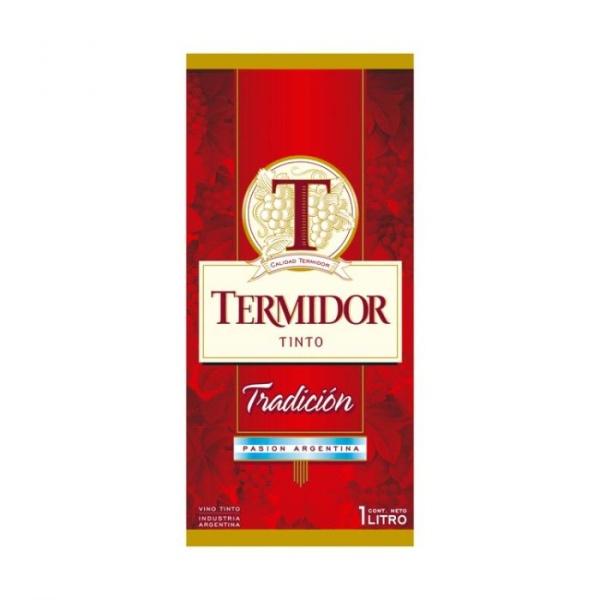 Termidor tinto caja x 1l.